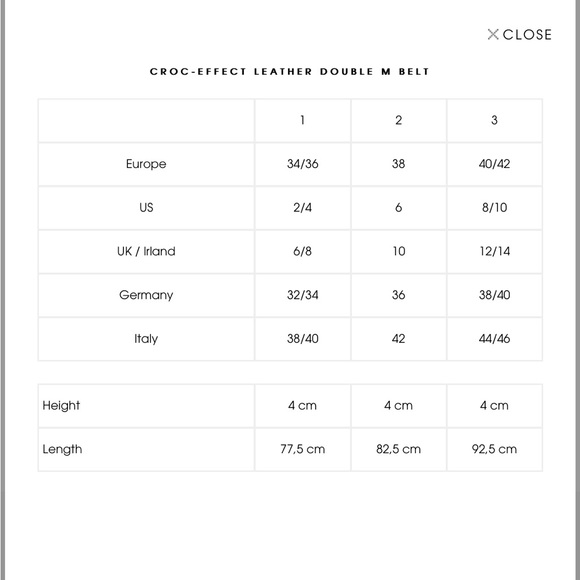 Maje croc-effect leather belt. Black & gold. - Picture 8 of 8